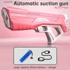 Gun Toys Full Electric Automatic Water Storage Gun Portable Children Summer Beach Outdoor Fight Fantasy Toys for Boys Kids Game Gifts L240311