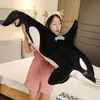 5075cm simülasyon katil balina peluş oyuncaklar doldurulmuş orcinus orca balık bebek köpekbalığı karikatürü yumuşak uyku yastığı çocuklar kız bebek hediyesi 240304