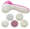 Mini Skin Beauty Massager Brush 5 w 1 elektryczny pranie Maszyna twarzy w porach twarzy Cleaner Cleaning Cleaning Masaż ZA19117811848