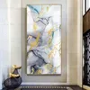Modern abstract schilderij op canvas prints kleurrijk goud marmer Nordic poster kunst aan de muur voor woonkamer aquarel Home Decor190n