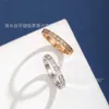 Desginer Chopard Jewelry v Gold Chopin Ice Block Diamond Ring CNC XIAOファミリーハーフダイヤモンドシングルダイヤモンドローズゴールドリングテールリングカップルリング