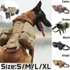 Duurzaam Nylon Hondenharnas Tactisch Militair Werkvest Huisdiertrainingsvest Middelgrote honden Outdoor uitbreiding tactisch vest239S