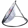 Golf Chipping Net Swing Trainer Indoor Outdoor Chipping Pitching أقفاص الحصير غولف ممارسة Net محمولة 18 PCS Golf Soft Balls240311