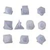 Craft Tools 10 Pcs Set Transparent Silicone Mold Decorative Crafts UV Resin DIY Dice Mould Epoxy Molds Jewelry Making Moulds Sets223M