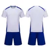 1 Set Soccer Jerseys Set Unisex Crew Neck T-shirt Shorts Set Breattable Student Training Uniform Adult Soccer Jersey för sport 240306