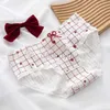 Panties Women's Womens Panties 5pcs Sexy Cotton Thong Underwear Women Lingerie Seamless Briefs Lot Cute Panty Ruffles Young Girls Sweet Kawaii Thongs ldd240311