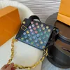 10A+ جودة مصمم حقيبة Coussin حقيبة اليد القابض مع حقيبة Crossbody مع مربع Lady Envelope الكتف للنساء سلاسل الموضة محفظة حقيبة يد فاخرة Puff Hobo Messenger Prpu