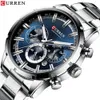 Relogio Masculino CURREN Mode Herren Uhren Top-marke Luxus Armbanduhr Quarzuhr Männer Wasserdichte Chronograph 240227