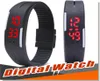 Orologio da polso digitale a LED Ultra sottile Sport all'aria aperta rettangolo Impermeabile Palestra Running touch screen Braccialetti Cintura in gomma silicone br2004619