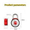 Master Lock Padlock Safe Portable Fun Rotating Disc Fixed Password Lock Gym Storage Cabinet Lock Combined Escape RoomLock 240301