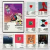 Leinwandgemälde Kanye West Donda ed Life of Pablo Album Stars Poster und Drucke Wandbild Kunst für Zuhause Raumdekoration Framele279i