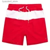 Men's Swimwear mens shorts small horse swim shorts designer Male pony Cotton Swimwear Sport fitness Trunks Short Pants L240312