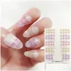 Stickers Decals Nail 1Sheet 3D Stberry Sticker Fl Er Slider Spring Summer Creative Diy Decoration Beauty Manicure For Women Drop Deliv Ot7Ib