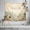 Tapisserier Scenic Floral Series Tapestry Camping Travel Beach Handduk Rum Estetiskt Dekorativa tygväggmålning271b