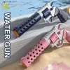 Gun Toys HUIQIBAO sac à dos électrique automatique pistolet à eau combat jouet d'été pistolets à absorption d'eau en plein air plage piscine jouets enfant adulte L240311