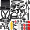 Kameror Sports Action Camera Accessories Kit för GoPro Hero 10 9 8 7 6 5 4 Session SJ4000 5000 6000 7000 för Sony Xiaomi Yi Osmo 360 4K