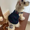 Love Dog Dress Four Seasons Pet Denim Love Strap Dress Pet Cat Dog Strap Dress Pumpkin Dress Bears Teddy Schnauzer Puppy Clothes 240307