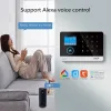 Abbigliamento Pgst Pg103 Wifi 4g Tuya Sistema di allarme con sensore di movimento immune agli animali domestici Telecamera IP Wireless Smart Home Security Supporto Alexa EU Plug