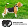 Colliers de chien support de collier de chat pour étiquette d'air Compatible Apple Airtag GPS Tracker 2Pack housse de protection noir