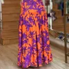 Casual Dresses Elegant and Fashion Womens Dress 2024 Spring Style Commuter Flower Print V-Neck Ruffle Edge