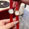Luxury Brand Quartz Women's Watches High Quality Designer Watches Red Leather Strap Ladies Watch AAA 26mm