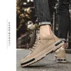 Casual Schuhe Männer der 2024 Herbst Anti Slip Und Tragen-beständig Plattform Arbeitskleidung Schuh Dicke Sohle Turnschuhe Zapatos Para hombres Tennis Flache