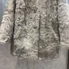 Fur 2023 Winter New Coat Women's Mid Length True Lamb Integrated Curly Fashion Vネッククリップ6744