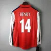 Retro Soccer Jersey Highbury Home Shirt Pires Henry Reyes 96 97 98 99 00 Bergkamp 01 02 03 Adams Persie 04 05 06 Galla Wright