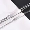 Bracelets à maillons Bracelet arc-en-ciel pour hommes et femmes, chaîne en acier inoxydable