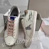 2024 Golden Designer Sneakers Luksusowe mokasyny Casual Buty skórzane Włochy Brudna stara marka butów kobiety Super-Star Ball Star Treners 35-45