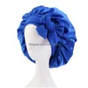 Beanie/Skull Caps Effen Kleur Satijnen Strikjes Slaapmuts Voor Vrouwen Lady Headwrap Nachthoed Haarverzorging Mode Hoofddeksels Drop Levering