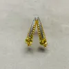 Dy brincos designer de jóias de luxo topo jóias quadrado com zircão imitação diamante botão rosca popular clássico orelha studs acessórios presente