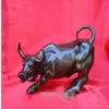 Big Wall Street Bronze Fierce Bull Ox Statue 8Inch278C