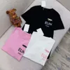 女性TシャツデザイナーTシャツ女性レタースプライシンググラフィックティーラウンドネック半袖シャツトップ夏3色