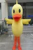 2017 Costume de mascotte de canard en caoutchouc de bateau rapide direct d'usine Costume de dessin animé de grand canard jaune robe de soirée fantaisie des enfants adultes4923676