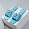 Slipon Sandalsデザイナースライド女性スリッパ豪華なスライドレディースビーチセクシーな分厚いかかとクラシックPサンダルヒールスリッパシューズ