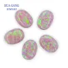 Boncuklar sentetik opal gevşek taşlar oval şekil cabochon düz sırt oluşturulmuş opal boncuklar mücevher için semiprious taşlar 3x5mm10x14mmmm