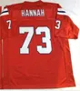 1984 Vintage Football 73 John Hannah Jerseys 56 Andre Tippett Team Retro Red 75th Anniversary for Sport Fan Haftery i Szyczenie oddychającego czystego munduru bawełnianego