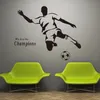 2016 Novo adesivo de decalques de parede de futebol mural de decoração de decoração para garotos adesivos de parede da sala 257g