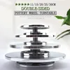 15202530CM Pottery Wheel Aluminum Turntable DIY Clay Tools DoubleSided Cake Sculpture Ceramics Stand 240228