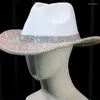 Berets Cowboy Hat Bejeweled Knight Prom Props For Bachelorette Party