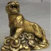 Zsr 601 folk chine chino fengshui laton ferocidad Zodiaco Tigre animal estatua escultura238p