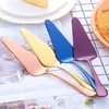 Stainless Steel Baking Cake Tools Birthday Cakes Shovel Pie Pizza Spatulas Pastry Cheese Cutter Gold Bread Knife T9I002588