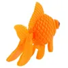 Aquário laranja plástico peixinho ornamento decoração de aquário 10 peças220d