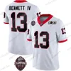 UGA Georgia Football Jerseys 2023 National Champions Jersey Stetson Bennett IV Milton Kenny McIntosh Edwards Ladd McConkey Mitchell Starks Bowers