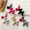 Sleutelhangers Lanyards Schattig Acryl Cartoon Ballon Hond Sleutelhangers voor Vrouwen Y2k Tas Hanger Paar Autosleutelhangers Sieraden Cadeau Decoratie Accessoires ldd240312