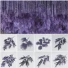 Matrimoni Centrotavola Decorazione Fiori artificiali Decorazioni per matrimoni Blu scuro Viola Vari stili Felce Erba Fila Materiali stradali Or3079722