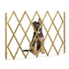 Chenils stylos extensible en bois chien barrière Grille porte pour animaux de compagnie clôture de protection pour la porte d'escalier à la maison 246C