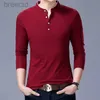 Men's Polos Hot Sell New Fashion Brand Clothing Polo Shirt Sleeve Slim Fit Boys Mandarin Polos Casual Clothing ldd240312