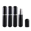 5 ml högkvalitativ sminkverktyg Small Black Aluminium Glass Parfym Spray Bottle 5cc Portable Cosmetic Atomizer F20172667 KBTRQ WMCNS